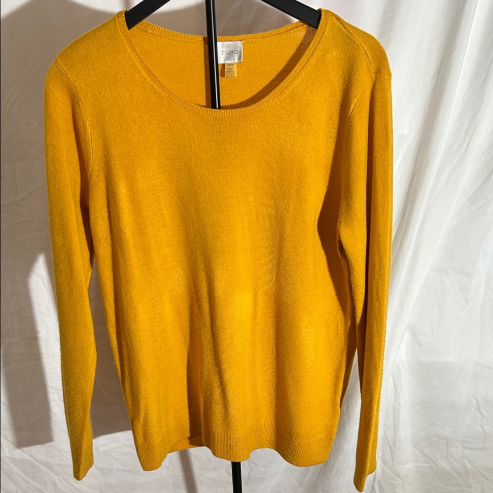 Gold or Honey Cupio Women's Sweater, Large